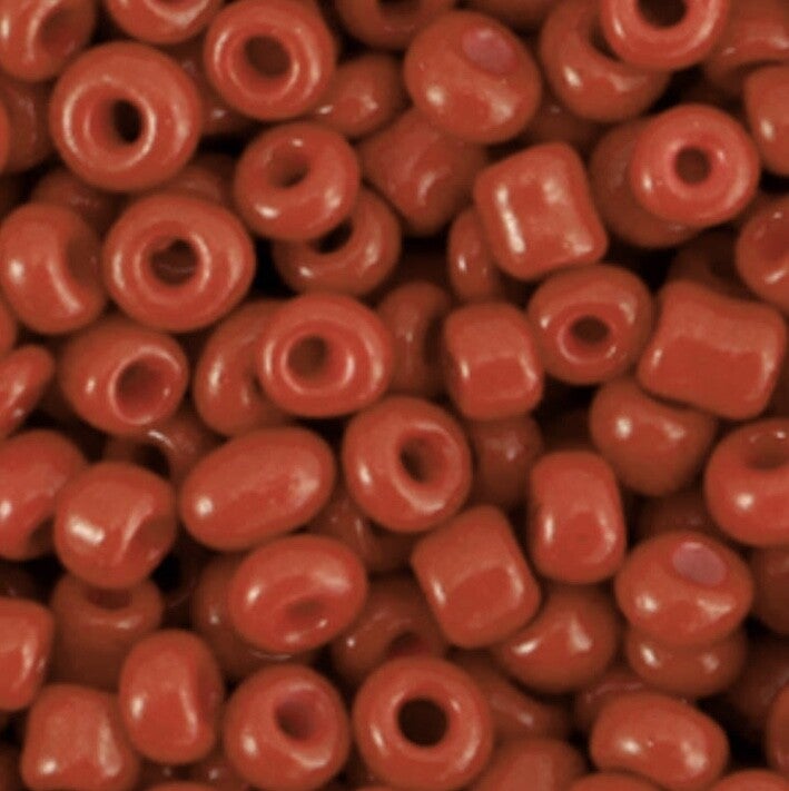 Rocailles 4mm brick red