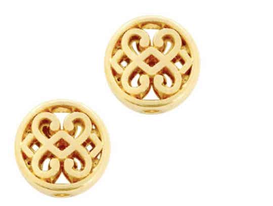 Metaal kralen DQ bloem rond 11mm Goud (nikkelvrij)