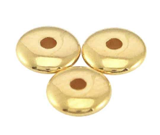 DQ disk kralen goud 5x1,5mm