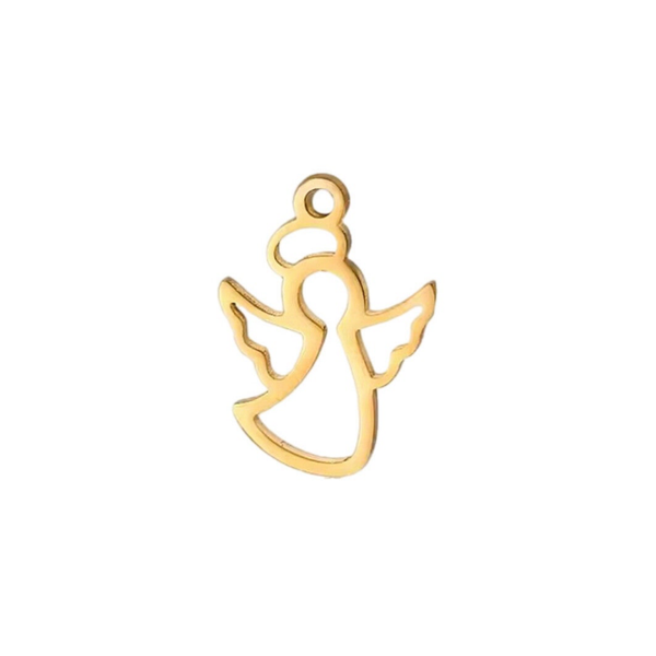 Bedel/hanger stainless steel Engel goud