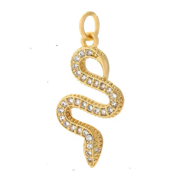 Zirkonia bedel snake Goud