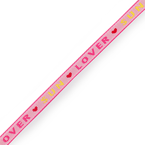 Text lint light pink “sun & love”