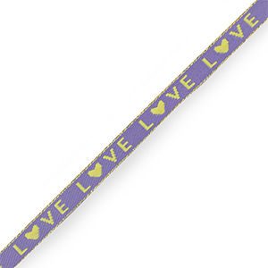Text lint  “love” Lavender purple