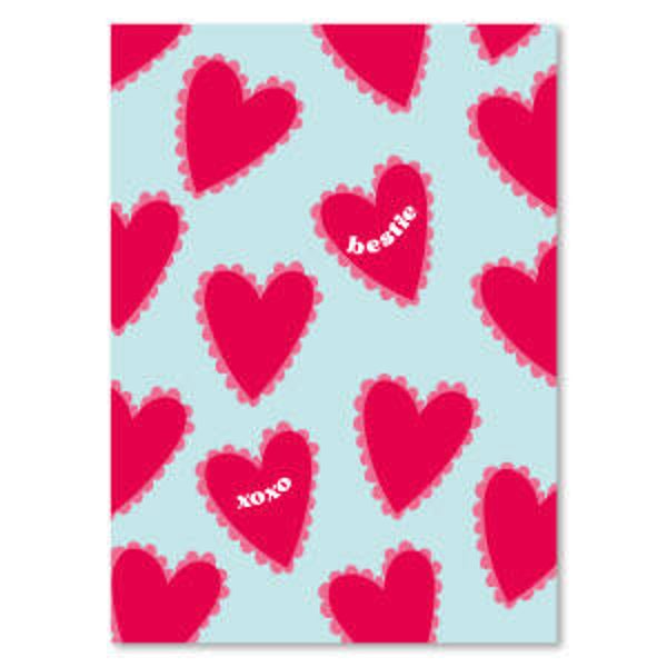 Kaartje “ Bestie XOXO”