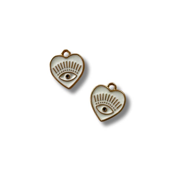 Bedel/hanger Heart lucky eye