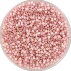 Miyuki delica’s 11/0 silverlined dyed alabaster light rose DB-624