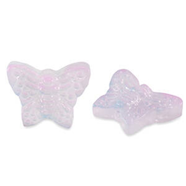 Acryl kralen butterfly lila