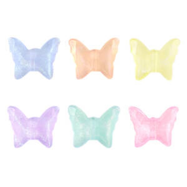 Acryl kralen butterfly multicolor