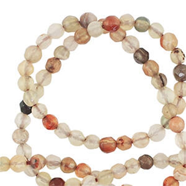 Natuursteen kralen 3mm Sand brown