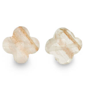 Facet fashion klaver Glitter crystal