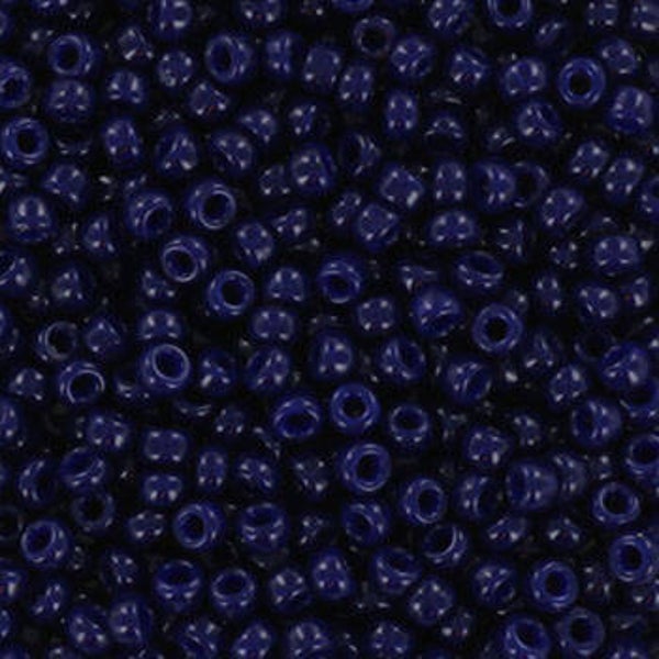 Miyuki rocailles 11-4494 Duracoat opaque dyed dark navy blue