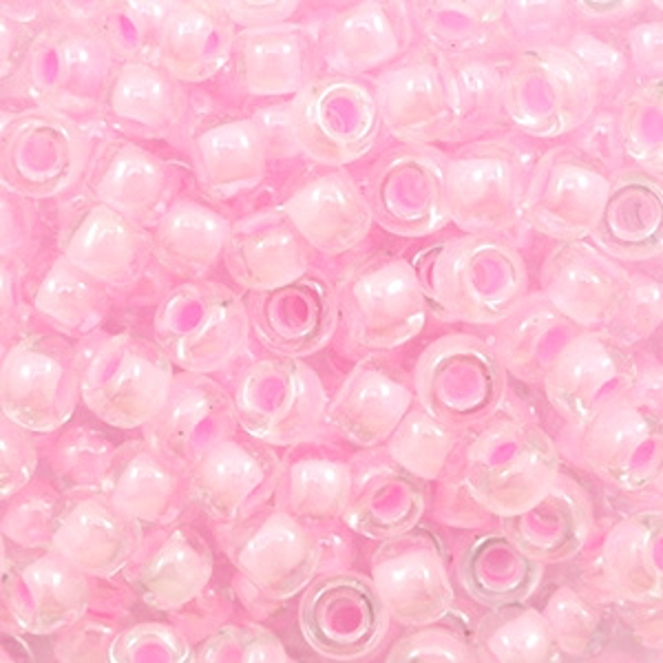 Miyuki 6-207 pink lined crystal