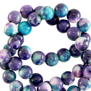Natuursteen kralen 6mm purple blue