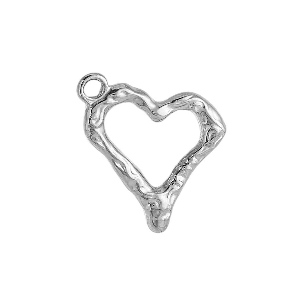 Bedel/hanger stainless steel hart zilver