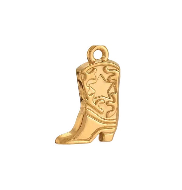 Bedel/hanger stainless steel cowboylaars goud