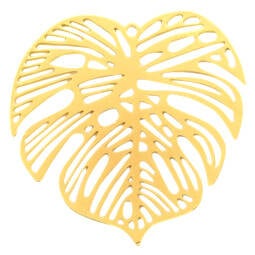 Bohemian hanger blad goud