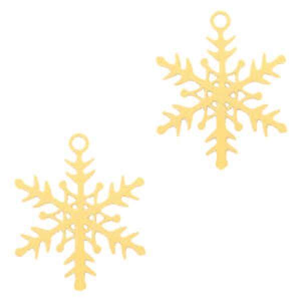 Bohemian hanger sneeuwvlok goud