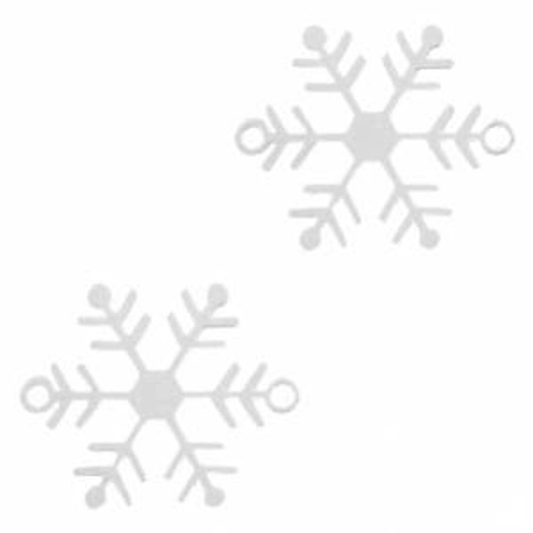 Bohemian tussenstuk sneeuwvlok zilver