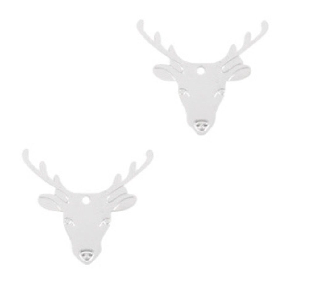 Bohemian hanger rendier zilver 