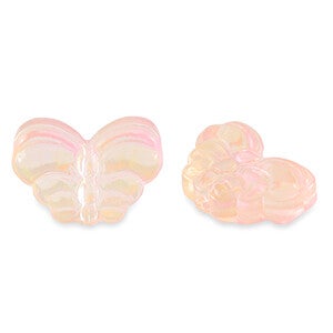 Acryl kralen butterfly peach pink