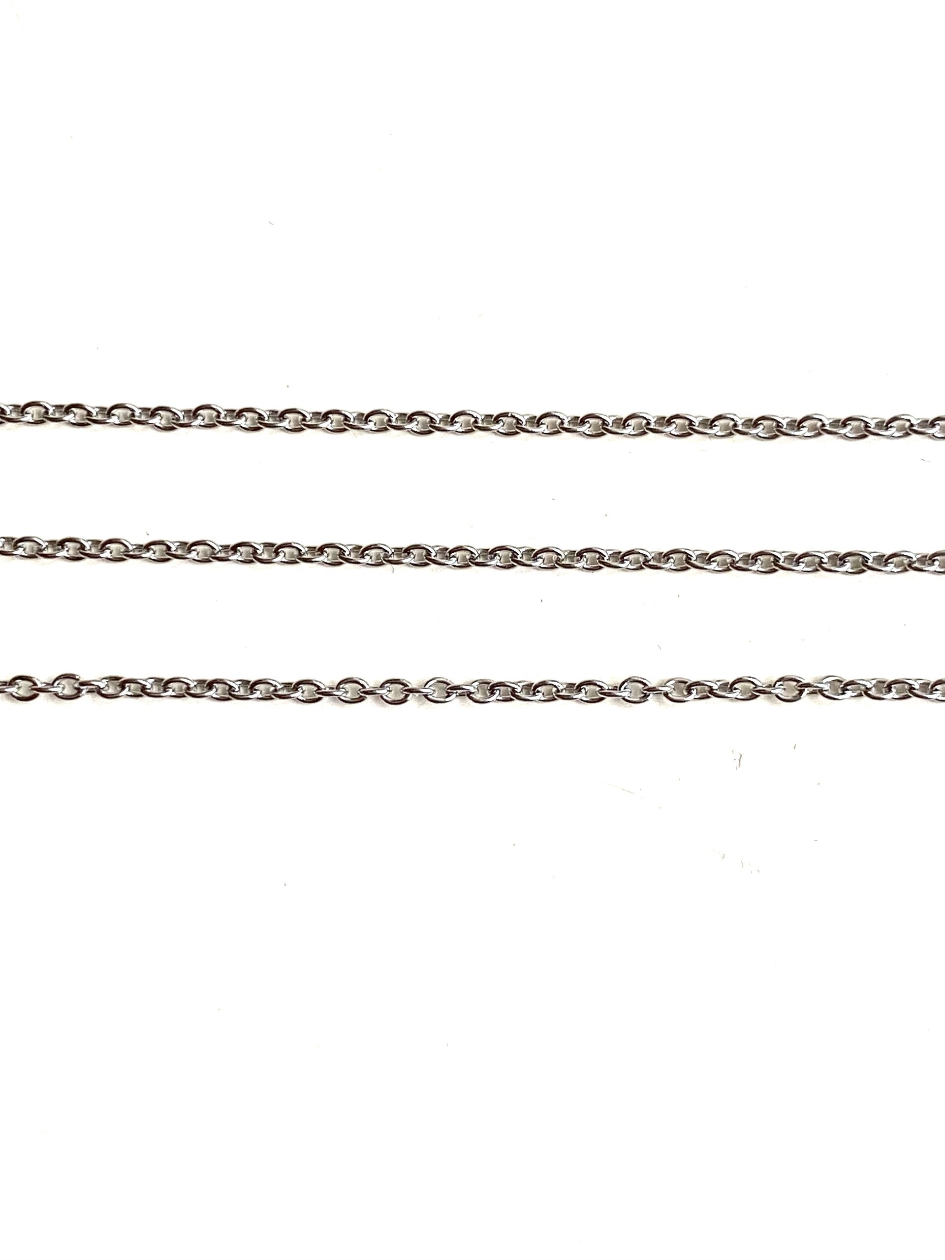 Stainless steel jasseron 1,5mm zilver