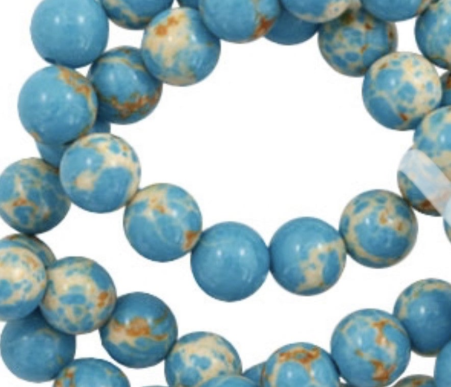 Natuursteen kralen Imperial Jaspis Blue