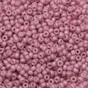 Miyuki 11/0 rocailles opaque matte dusty orchid purple 11-2024