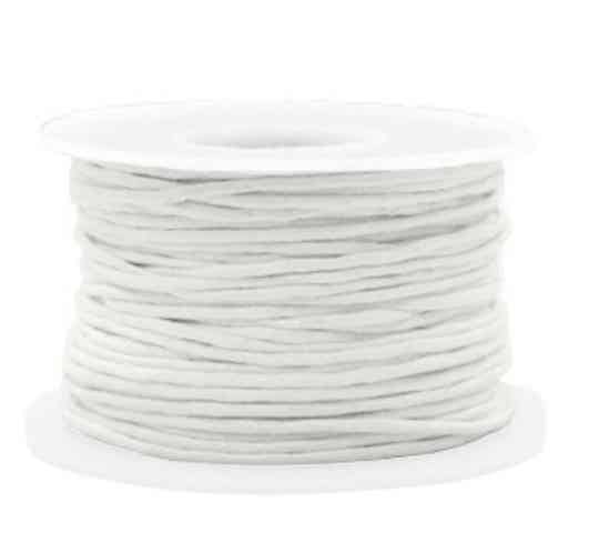 Waxkoord white 1,5 mm
