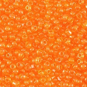 Rocailles Transparant Orange 2mm