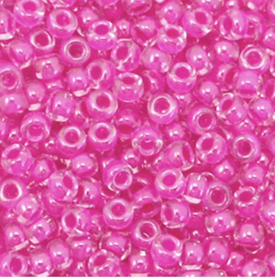 Miyuki rocailles 8/0 3mm luminous pink lila 8-4302