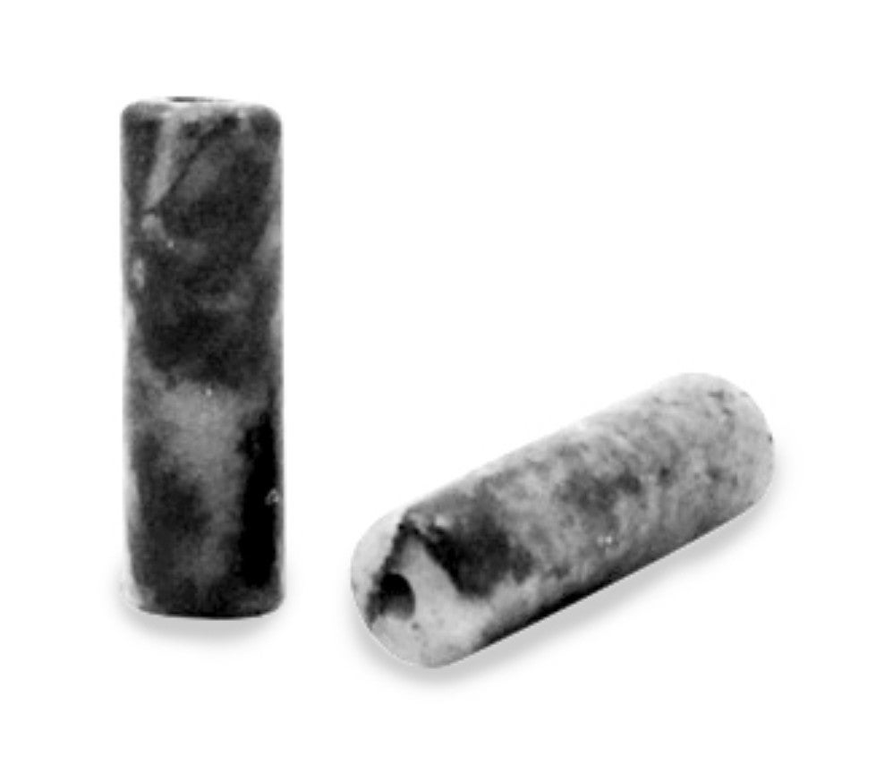 Natuursteen kralen tube 13x4mm Black anthracite 