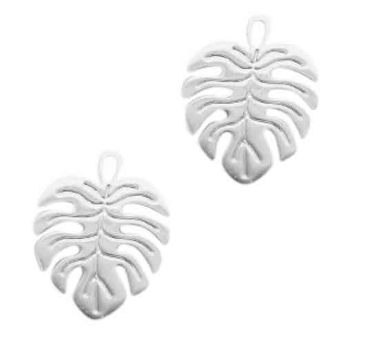Bohemian hanger monstera zilver