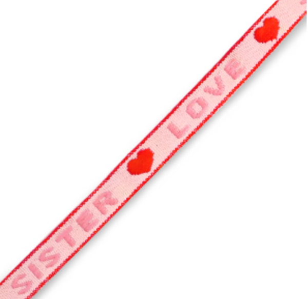 lint sister love pink/red