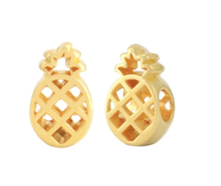 Metaal schuivers DQ ananas Goud (nikkelvrij)