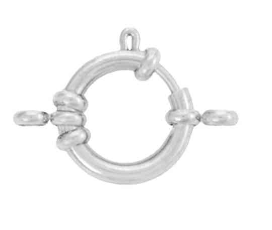 Stainless steel Boeislot 12mm zilver