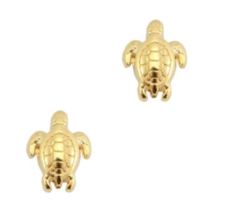 DQ kraal schildpad Goud 9x7mm 