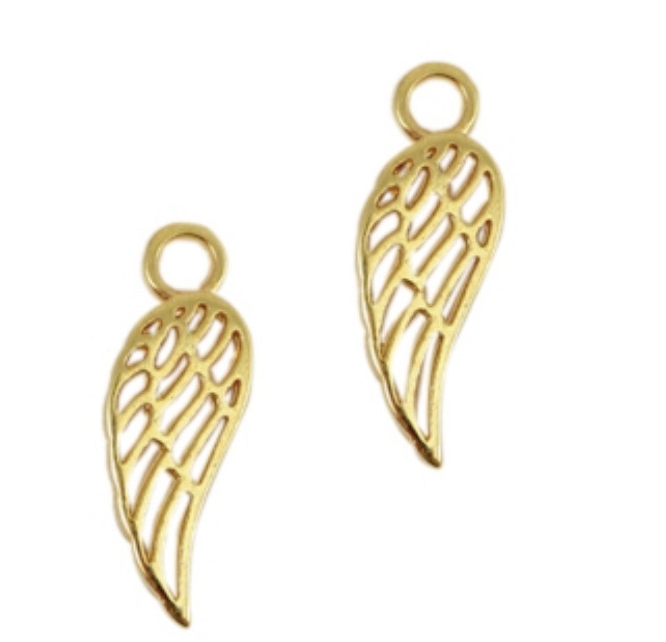DQ bedel / hanger angel wings goud