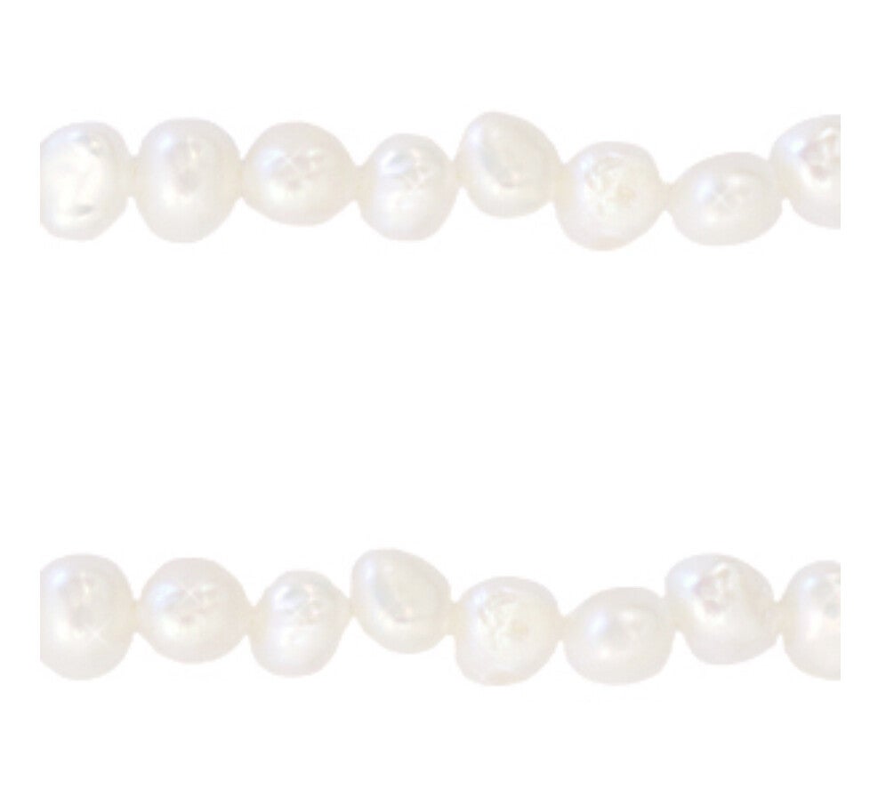 Zoetwater parels Nuggets 4-5 mm white
