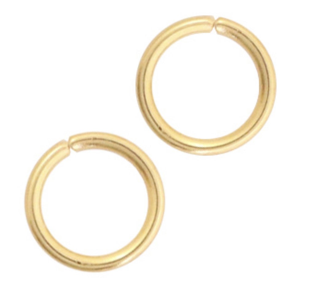 Stainless steel buigringen goud 3mm 10 stuks