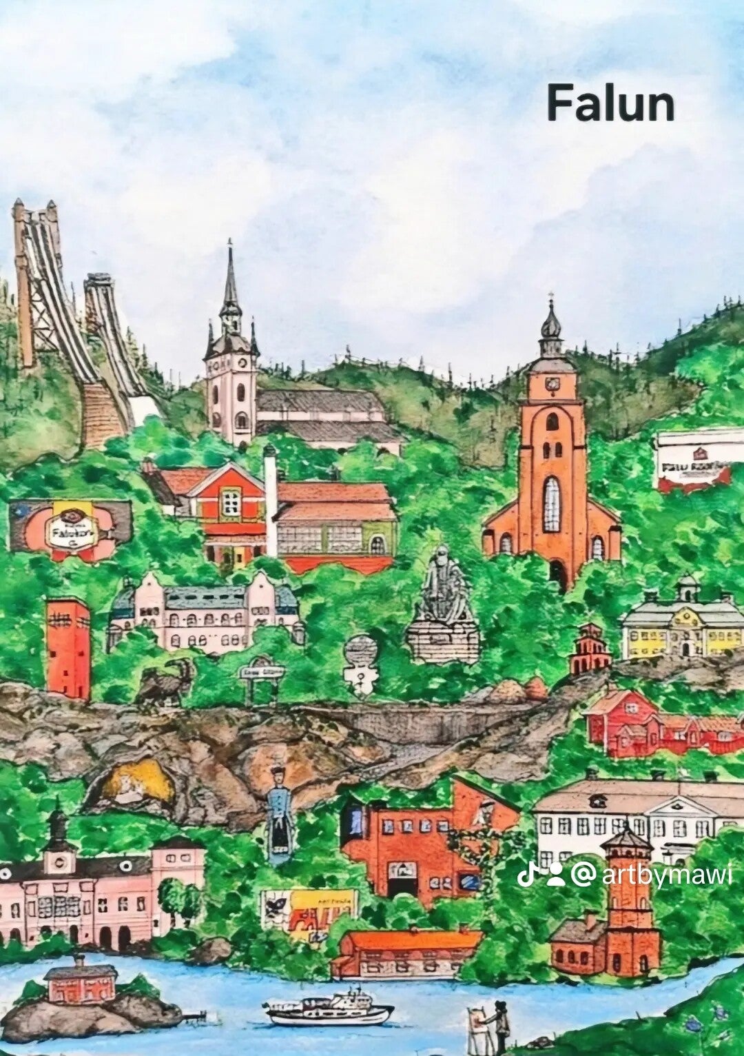 Print "Falun"