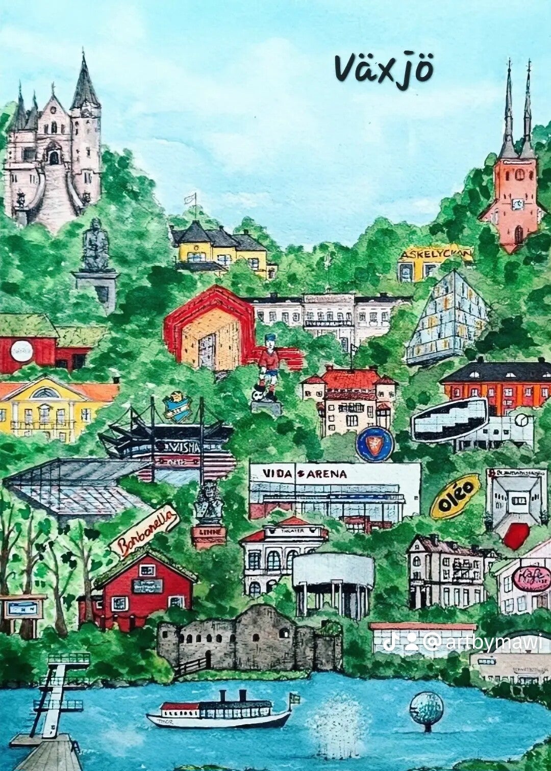 Print "Växjö"