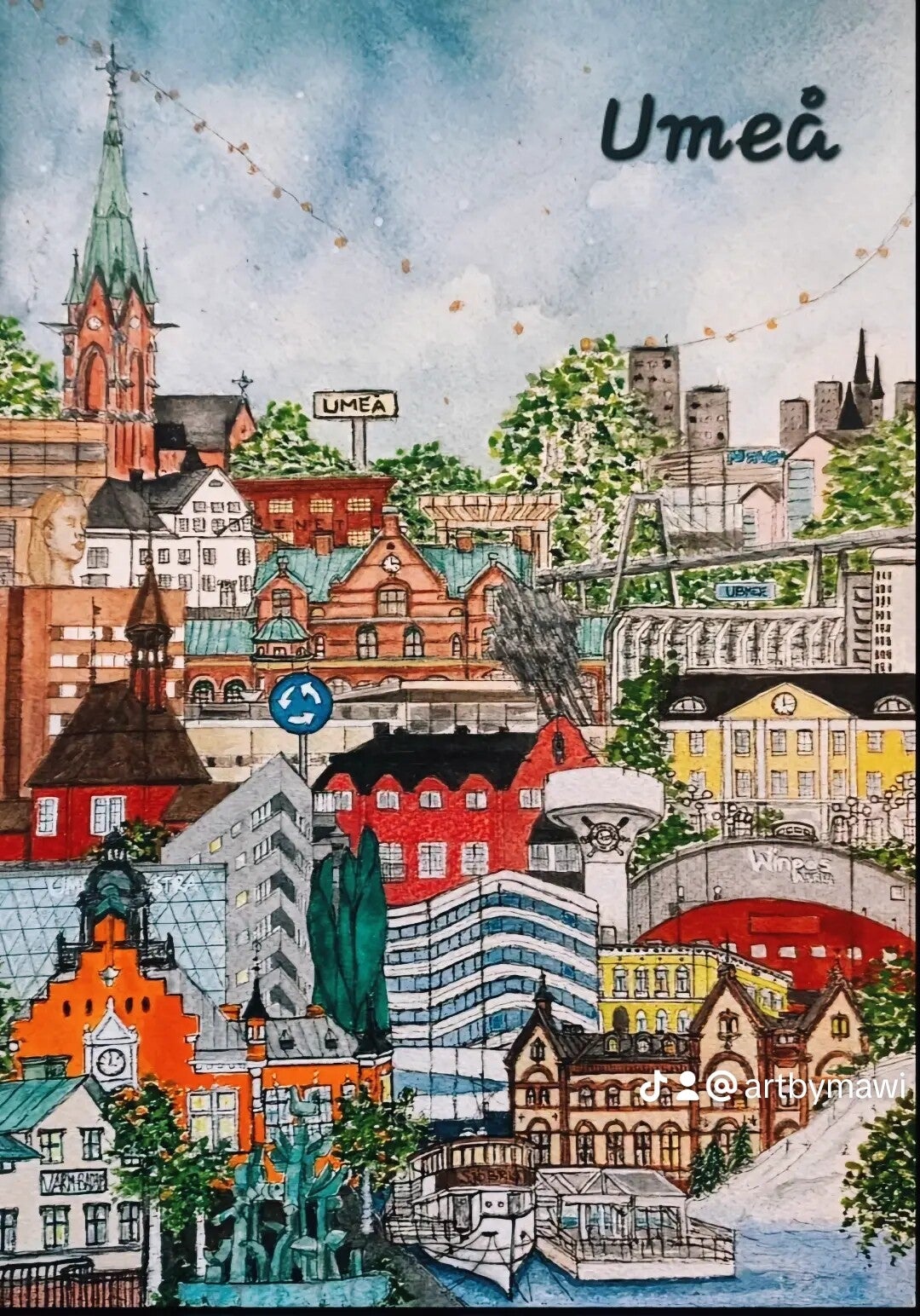 Print "Umeå"