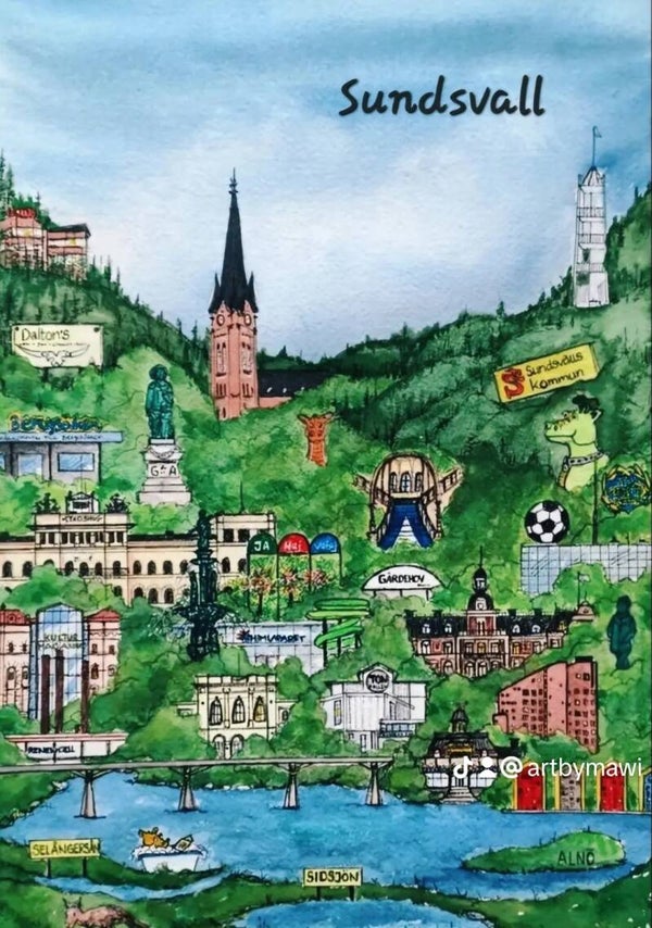 Print "Sundsvall" A3