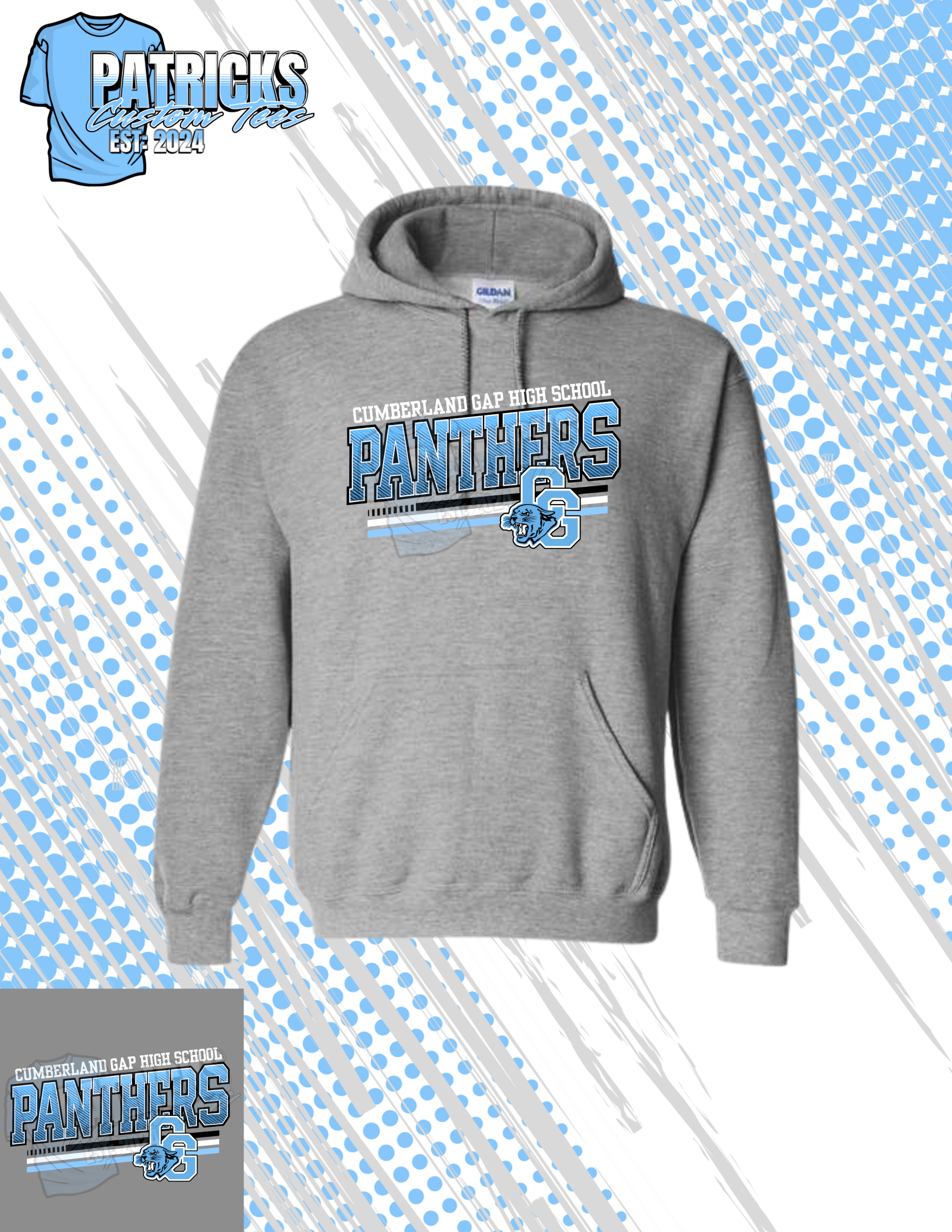Cumberland Gap High School Panthers Hoodie