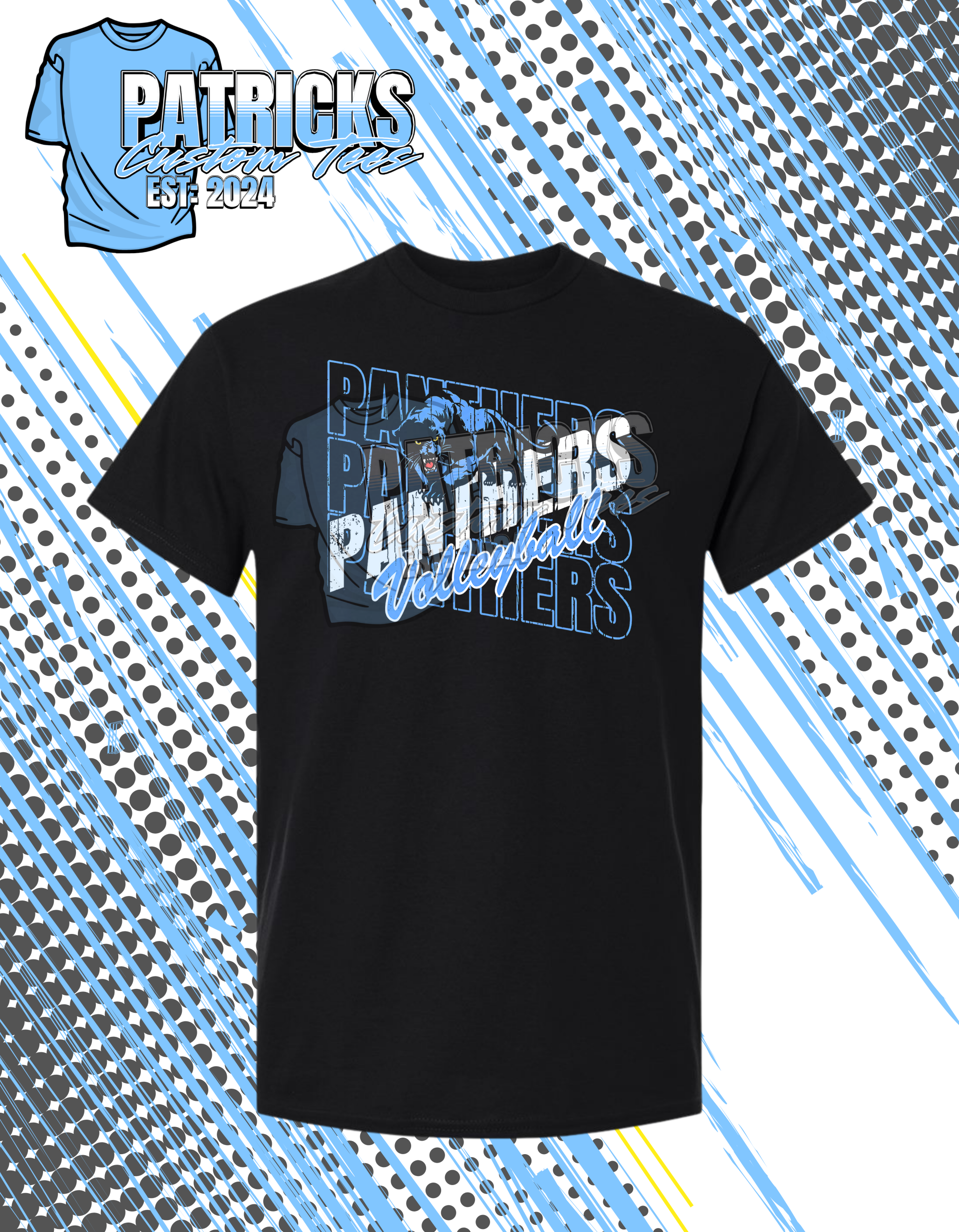 Panthers Volleyball T-shirt  #4