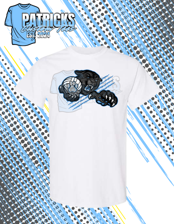 Panther Grabbing Volleyball T-shirt