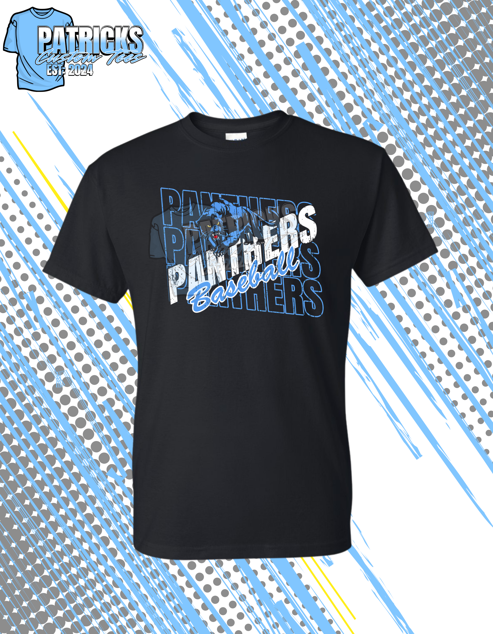Cumberland Gap Panthers Baseball T-shirt