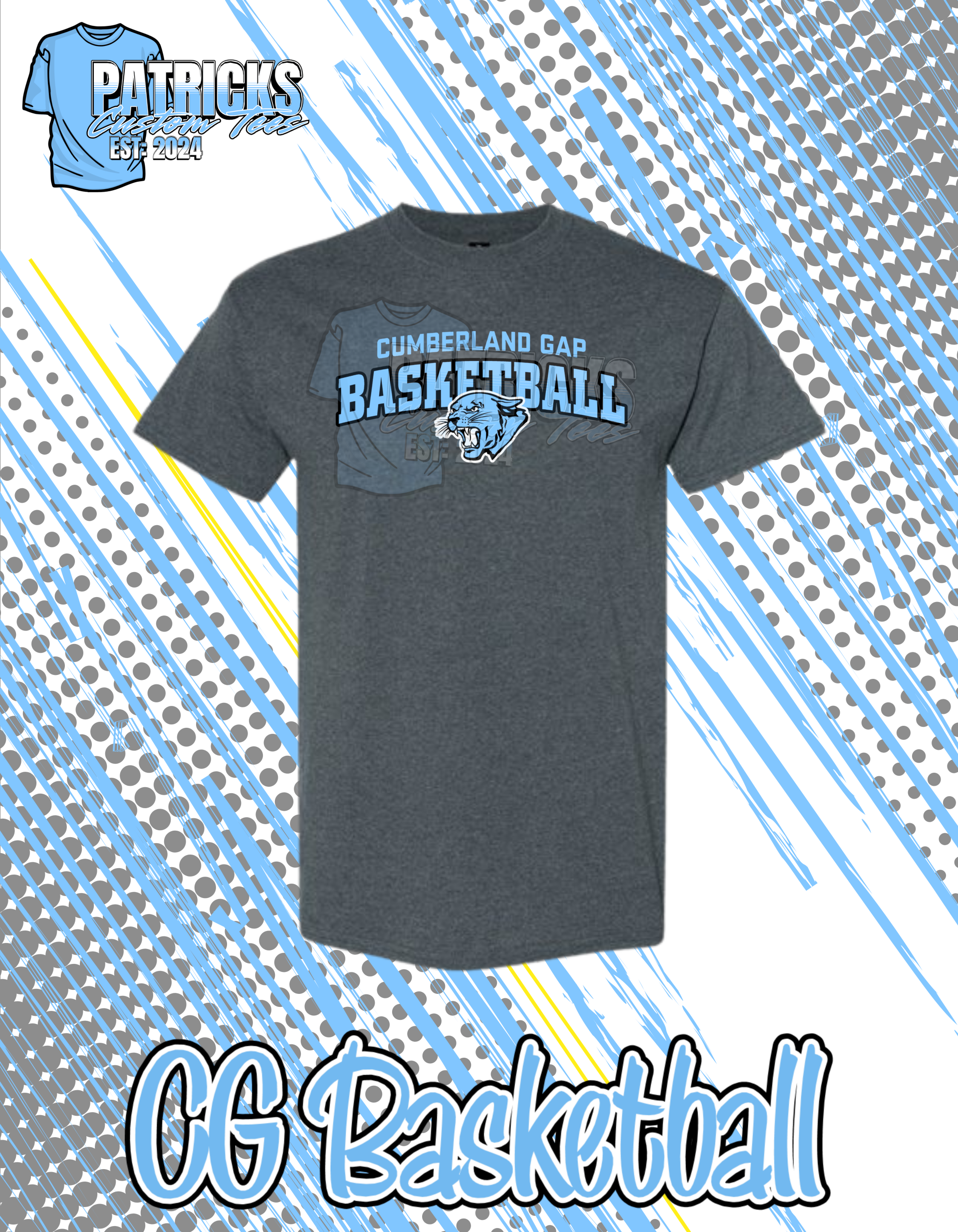 Cumberland Gap panthers Basketball T-shirt