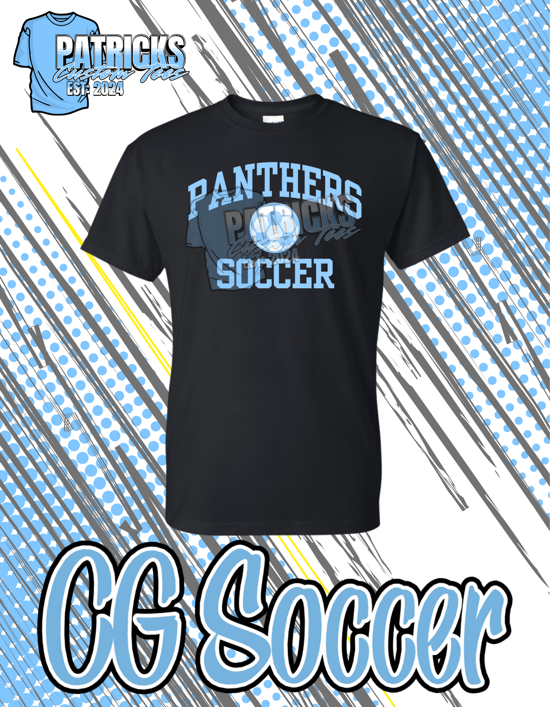 CG Panthers Soccer T-shirt