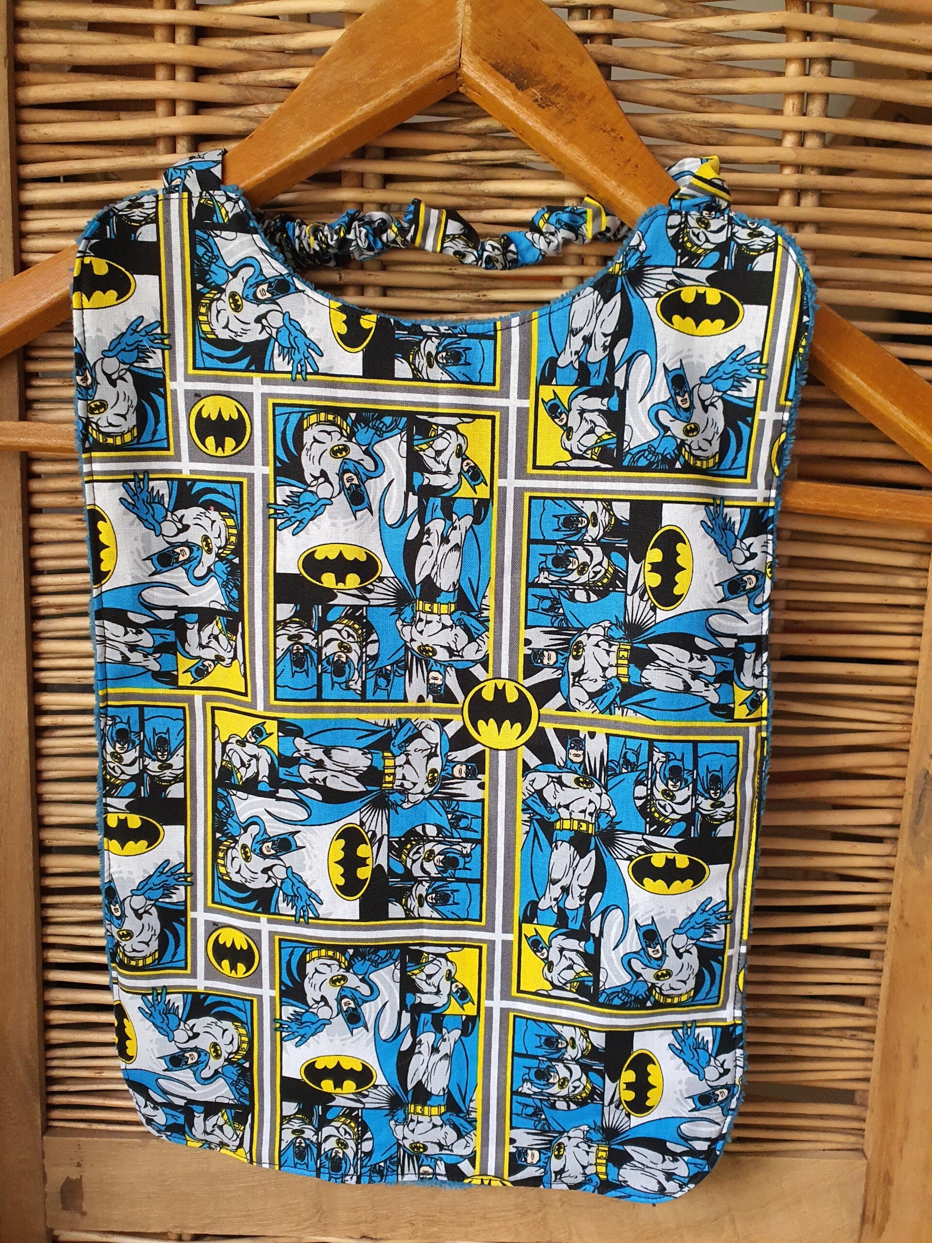 bavoir - serviette de cantine élastiqué" Batman BD"